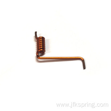 Processing enameled wire spring